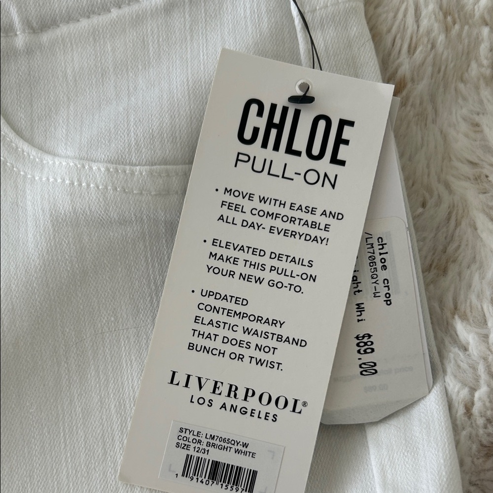 Liverpool White Cropped Ankle Jeans - Picture 4 of 6